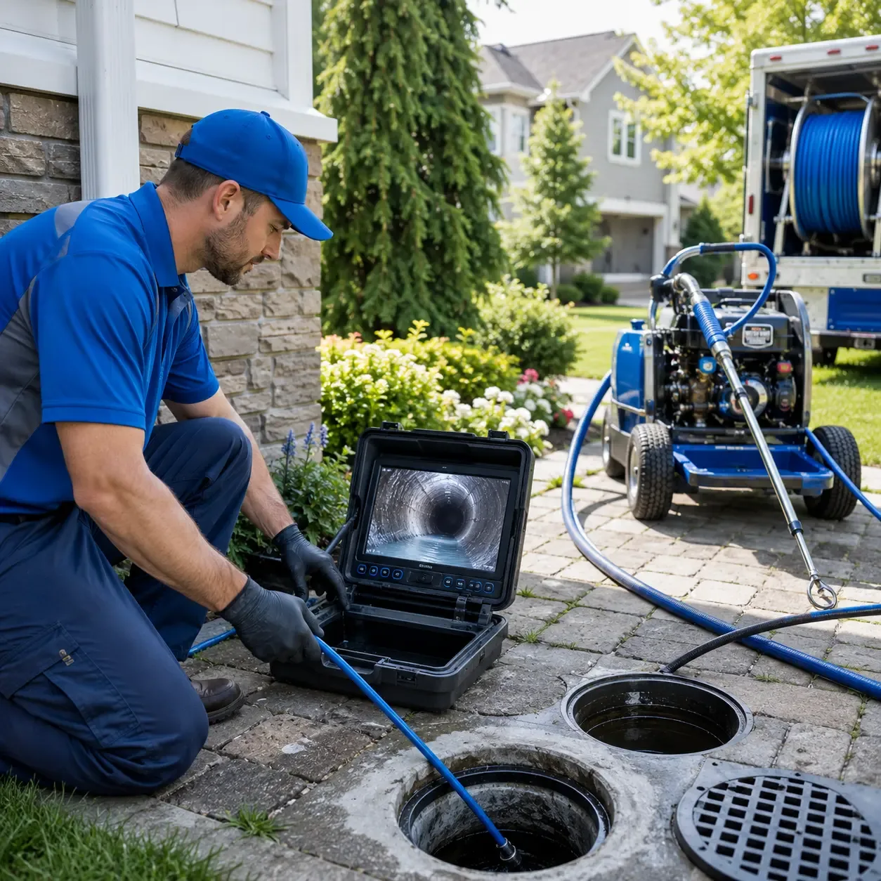Outdoor drain cleaning professionals serving Milford, CT