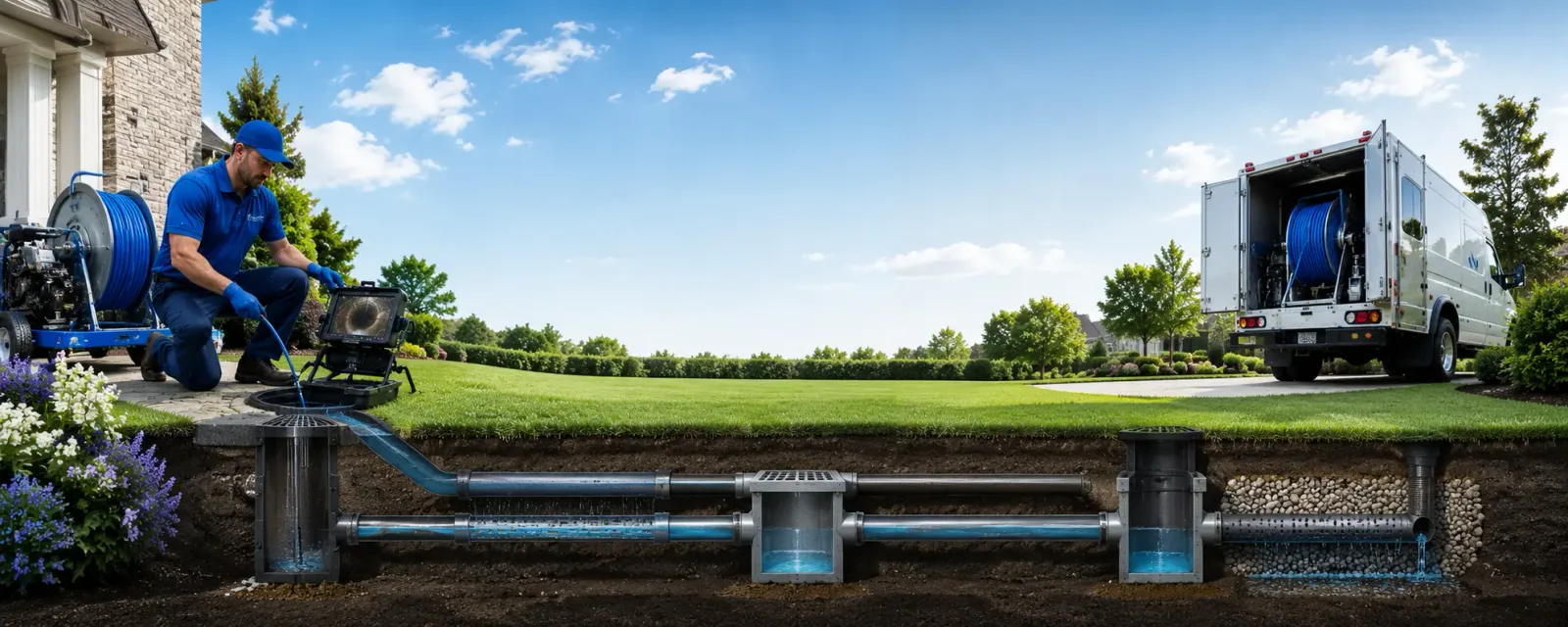 Outdoor drain cleaning information for Milford, CT